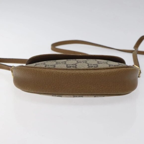 GUCCI GG Plus Supreme Shoulder Bag PVC Leather Beige Gold Auth th5906 - Picture 5 of 15